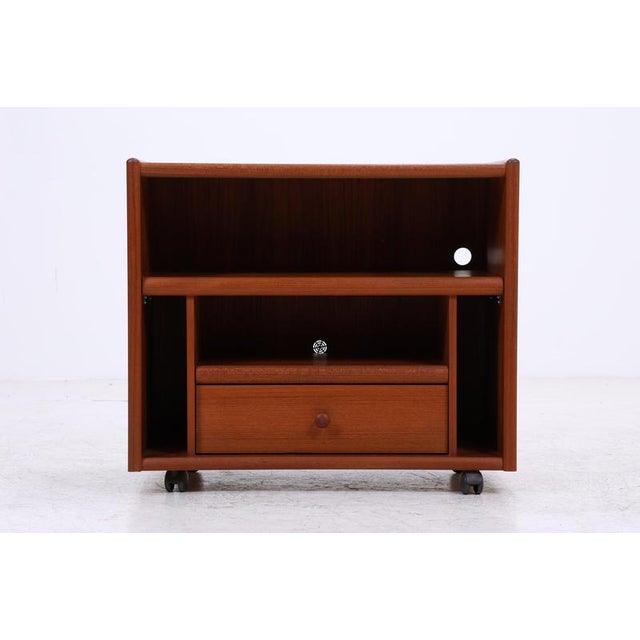 Vintage Teak Record Cabinet, 1970s For Sale - Image 3 of 16