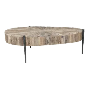 Matthew Izzo Home Upcountry Wood and Iron Coffee Table
