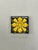 Reclaimed 1920's Early-California tile. 3" x 3" black and yellow rosette deco tile Reclaimed from one of Coronado Island's...