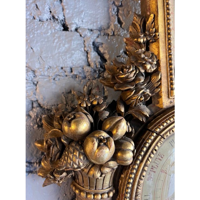 19th Century French Giltwood Barometer For Sale In Richmond - Image 6 of 9