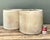 Vintage Ribbed Cement Planters - Pair For Sale - Image 4 of 10