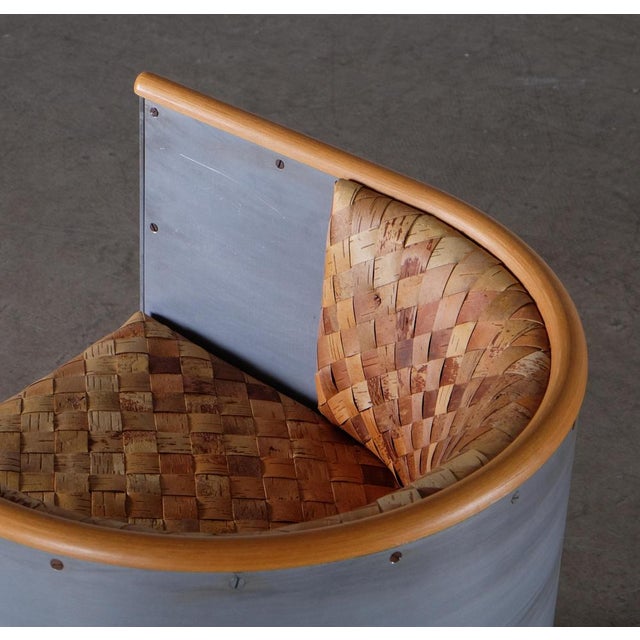 Aluminium Chair Edition 3-50/200 attributed to Mats Theselius for Källemo, 1990s For Sale - Image 12 of 15