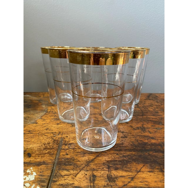Beautiful gold accents and details on these delicate vintage glasses. Add a glamorous, festive vibe to your home bar. Open...