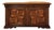 Italian Tuscan Walnut Sideboard With Antique Inlaid Panel Doors For Sale