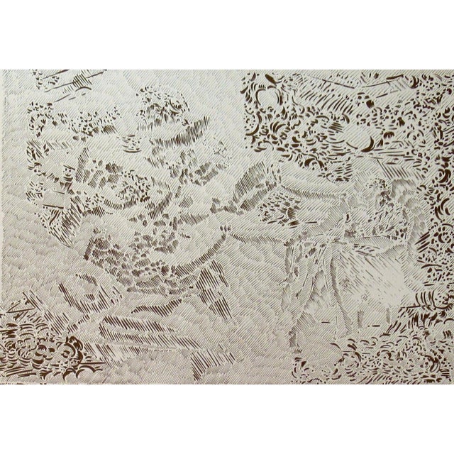 Francois Rouan Figure Miroir C. 1980 Original Print For Sale In San Francisco - Image 6 of 6