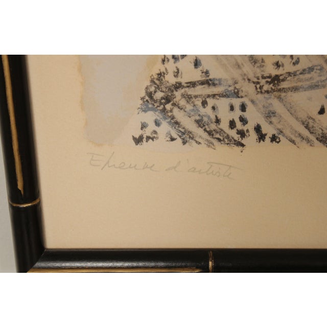 Mid 20th Century Andre Brasilier Woman with Flowers Signed Lithograph For Sale - Image 9 of 12