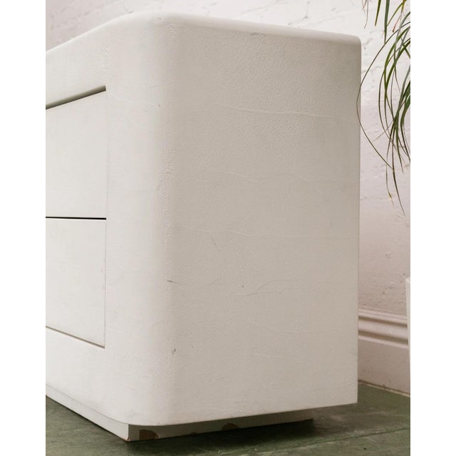 1980s 1980s Stucco Post Modern Nightstand For Sale - Image 5 of 9