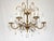 Brass Antique 6 Arm Absolutely Fabulous Brass Cut Lead Glass Crystal Chandelier For Sale - Image 8 of 12