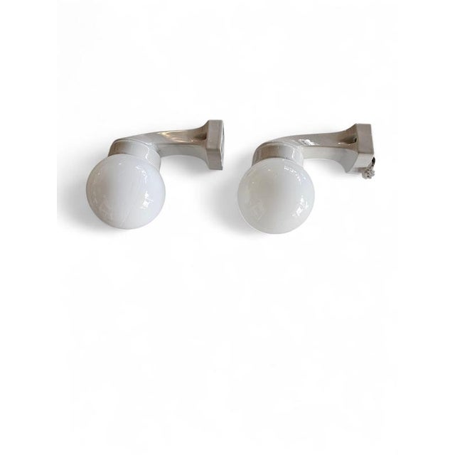 Porcelain Nr. 4300 Wall Lamps by Wagenfeld for Lindner, 1950s, Set of 2 For Sale - Image 13 of 13