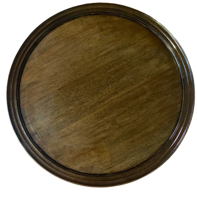 Late 20th Century Henredon Vintage Mahogany George III Style Chippendale Round Side Table, Late 20th Century For Sale - Image 5 of 6