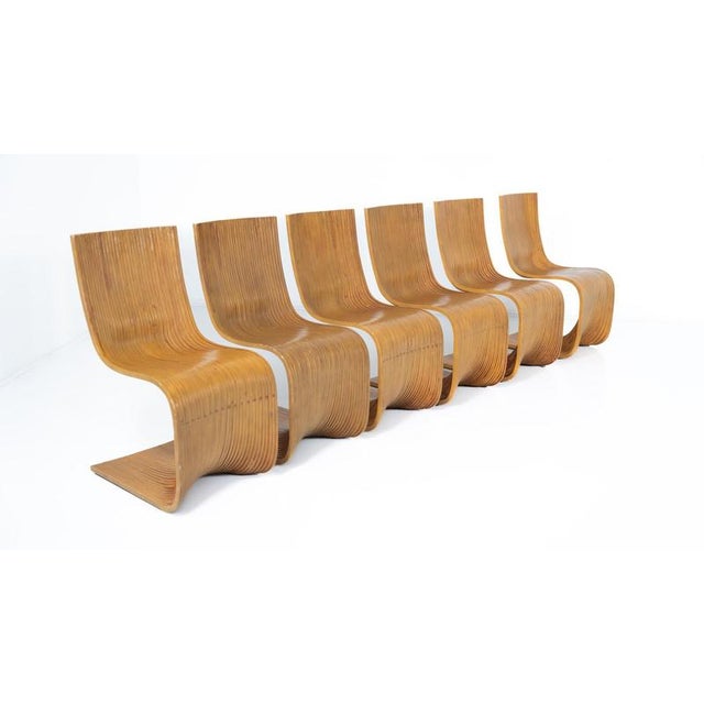 Set of 8 Bamboo Dining Chairs by Alejandro Estrada for Piegatto, 2000s This piece is attributed to the mentioned...