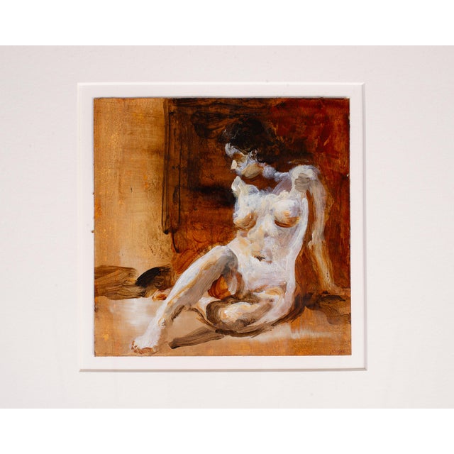 Late 20th Century Kevin Kadar Pair of Nude Acrylic Paintings 1996 For Sale - Image 5 of 14