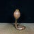 Vintage Solid Copper & Gilt Brass Cobra Snake Sculpture For Sale In Los Angeles - Image 6 of 9