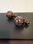Bennington Finials Marbled Brown Tiger Eye Swirl Vintage Screw in Hime Accents - a Pair For Sale - Image 4 of 7