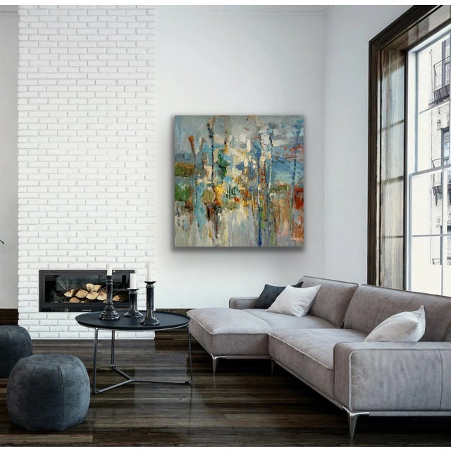 Contemporary Abstract Original Oil Painting For Sale - Image 4 of 12