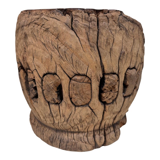 Primitive Elmwood Cart Wheel For Sale