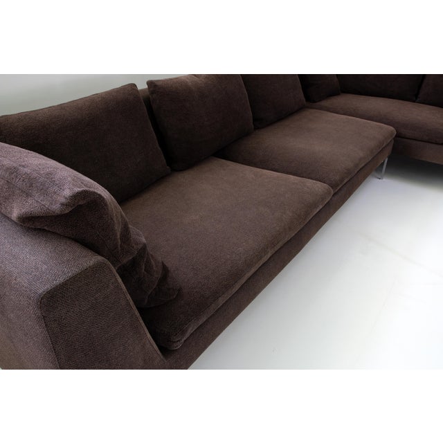 Charles Sofa Set by Antonio Citterio for B&B Italia, 2010s, Set of 2 For Sale - Image 10 of 16