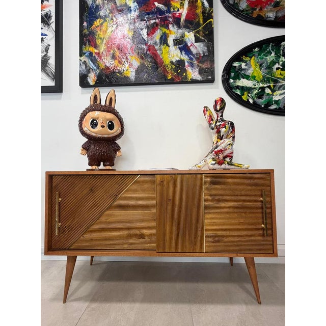 Beech Wood Sideboard, 1980s For Sale - Image 11 of 15