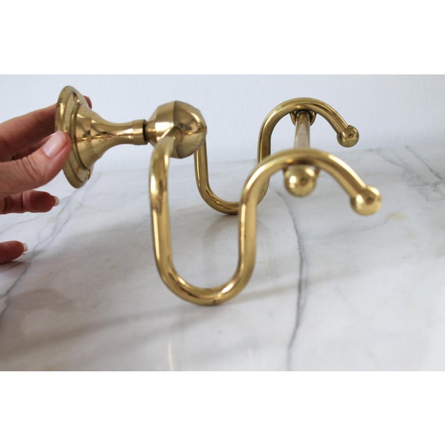 Vintage Brass Toilet Paper Holder For Sale - Image 4 of 8