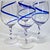 Cobalt Ribbon Goblets- Set of Four For Sale - Image 12 of 12