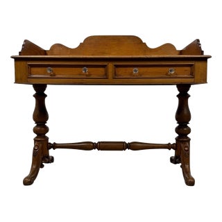 19th Century Antique English Oak Washstand For Sale