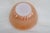 Fire King Oven Ware Mixing Bowl Lustre Peach Swirl Design For Sale - Image 4 of 12