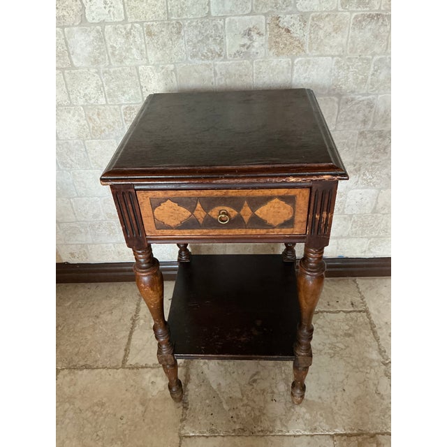 American Rare Find, Antique Abernathy Side Table For Sale - Image 3 of 12