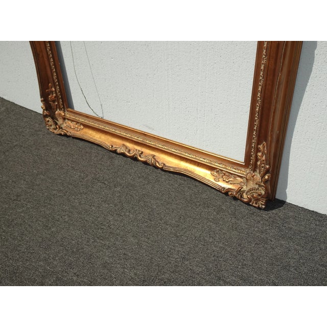 Large 58"Tallx45 Vintage French Country Gold Ornate Picture Frame For Sale - Image 9 of 11