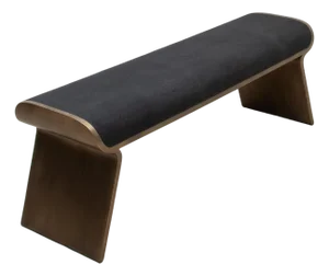 Shagreen Bench With Bronze Patina Brass Legs by Kifu Paris