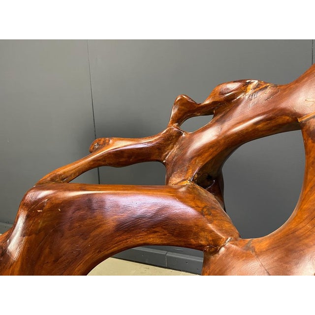 1960s Large Olive Tree Root Chairs, 1960s, Set of 5 For Sale - Image 5 of 18