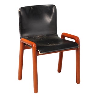 Dilos Chair with Leather Seat, 1970s For Sale