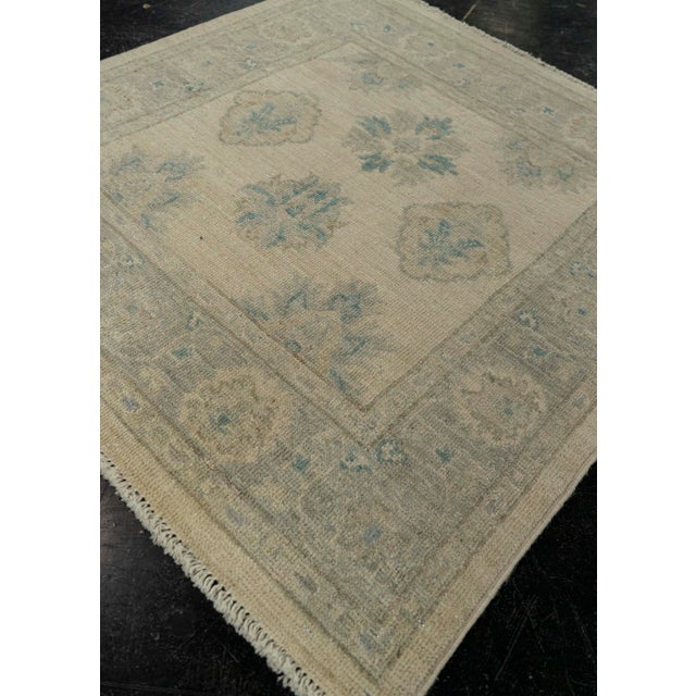 Textile Oushak Square Rug 2'11" x 3' #21348 For Sale - Image 7 of 8