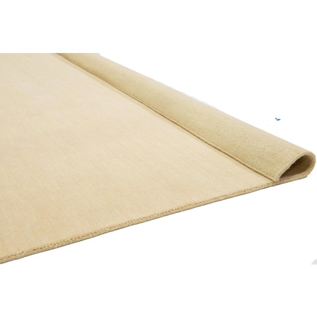 Apadana's Modern Minimalist Gabbeh Wool Rug in Beige For Sale - Image 4 of 10
