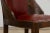 Red 1930s French Art Deco Maple Gondola Dining Chairs W/ Red Faux Leather - Set of 6 For Sale - Image 8 of 18