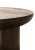 Wood Suar Wood Round Table, Espresso Finish, Modern Organic Hand-Hewn Detailing For Sale - Image 7 of 7