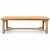 Wood Ralph Lauren Style Rustic Ranch Oak Farm Table Faux Bois Legs - La Lune Collection 98” For Sale - Image 7 of 10