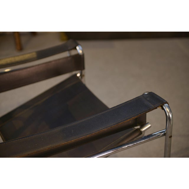 Bauhaus Wassily Armchair by Marcel Breuer, 1970s For Sale - Image 11 of 14