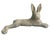 Pair of Vintage Reclining Cast Stone Garden Hares For Sale - Image 4 of 11