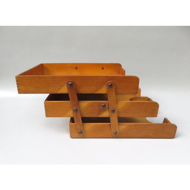 Bauhaus Vintage Bauhaus Desk Storage Rack, 1930s For Sale - Image 3 of 17