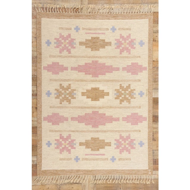 Anna-Johanna Ångström Swedish Rollakan Rug - 05'06 X 07'08 For Sale - Image 10 of 10