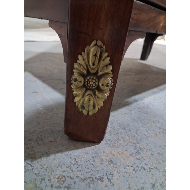 Wood 19th Century French Walnut Semainier Chest With Marble Top For Sale - Image 7 of 9