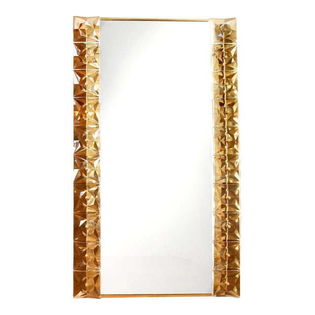 Large Illuminated Crystal Mirror by Kinkeldey, 1970s For Sale
