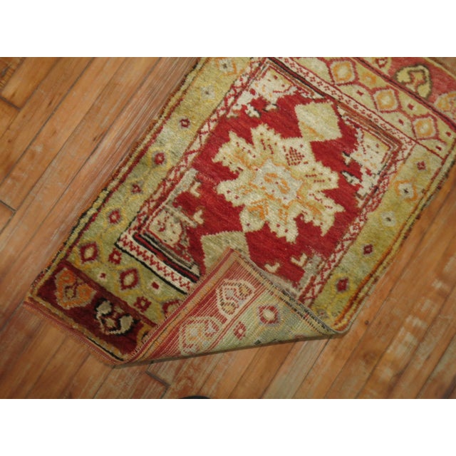 Antique Turkish Red Rug - 1'11" x 3' For Sale In New York - Image 6 of 6