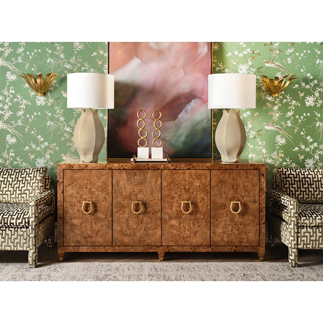 New special order item. Not vintage. This stunning four-door buffet brings equestrian elegance to your dining space with...