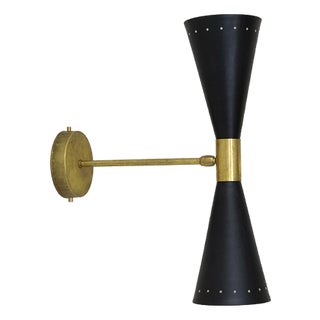 Italian Wall Light in Brass, 1950s For Sale