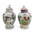 Antique 18th Century Chinese Export Porcelain Tea Caddies Decorated with Rooster and Deer in Famille Rose - A Pair For Sale - Image 9 of 13