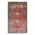 Mid 20th Century Vintage Turkish Oushak Rug With Tribal Medallion in Red Green Yellow & Purple For Sale