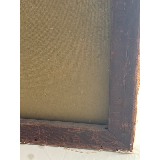 Early 19th C French Chalk Painting of a Girl For Sale - Image 16 of 16