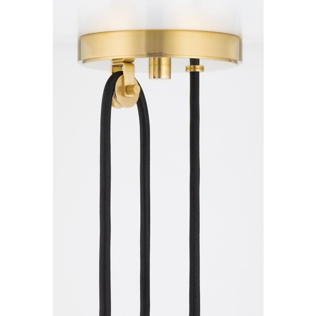 Hudson Valley Lighting Mark D. Sikes 1 Light Dorset Pendant, Aged Brass For Sale - Image 4 of 5