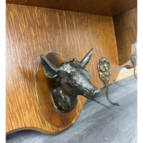 Vintage French Coat Rack with Hooks For Sale - Image 6 of 12